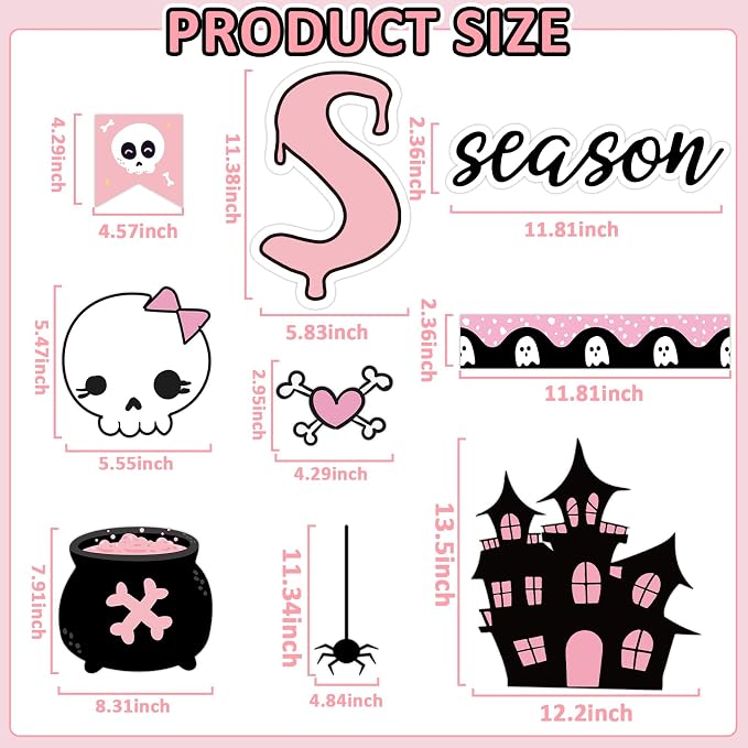 Halloween Ghost & Pumpkin Paper Cutouts - Image 3