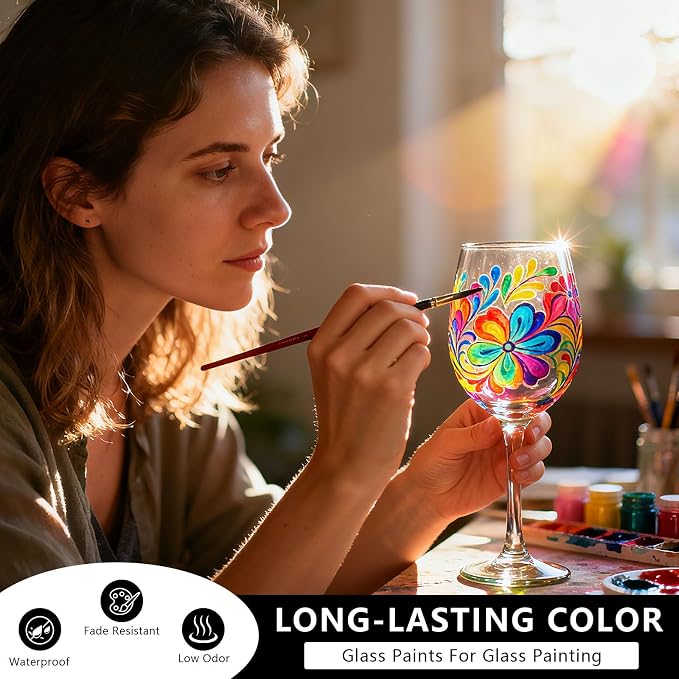 GOODTAKE Hot Pink Glass Paint - Image 5