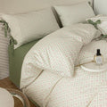 mixinni Red Floral Duvet Cover Set Full Size by mixinni