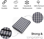 Pico Textiles 10 Yards Bolt Blue and White Tartan Plaid Flannel Fabric - Image 4