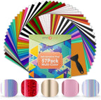 HTVRONT Permanent Vinyl 57 Pack 12"x12", Compatible by HTVRONT