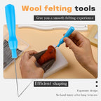 QMNNMA 100Pcs Needle Felting Needles, Needle Felting Tools, Wool Felting Needles - Image 5