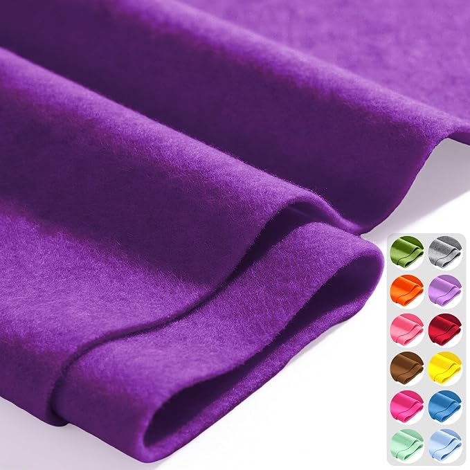 Bright Violet 36" X 36" Felt Fabric Sheet by Luceinvita