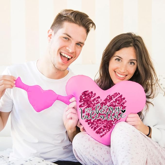 HTVSTD Valentines Pink Red HTV Heat Transfer Vinyl 16pcs 12×10in | Pink Red - Image 5