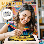 Doodlream Sunflower DIY Punch Needle Embroidery Kit - Image 3