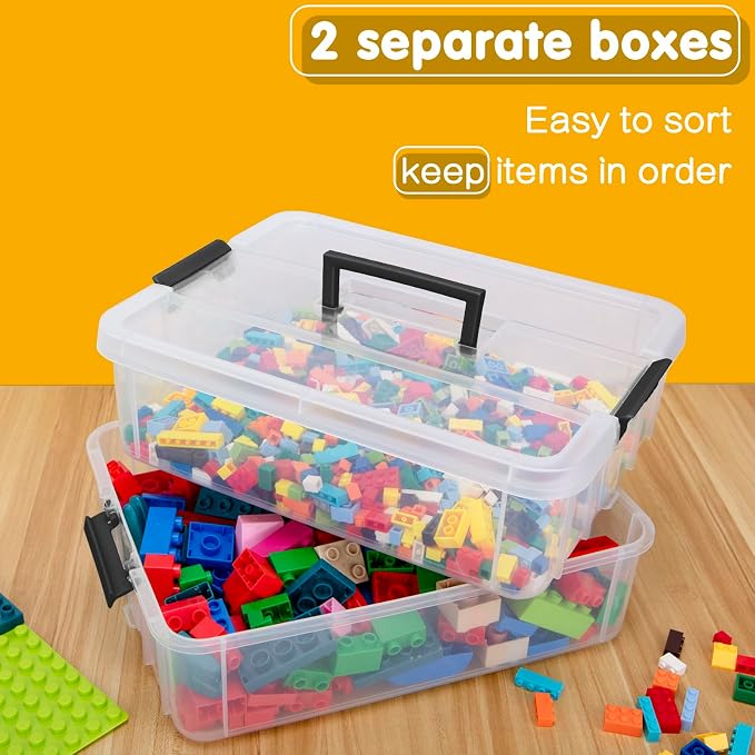 TERGOO 2 Layer Plastic Storage Containers - Image 3
