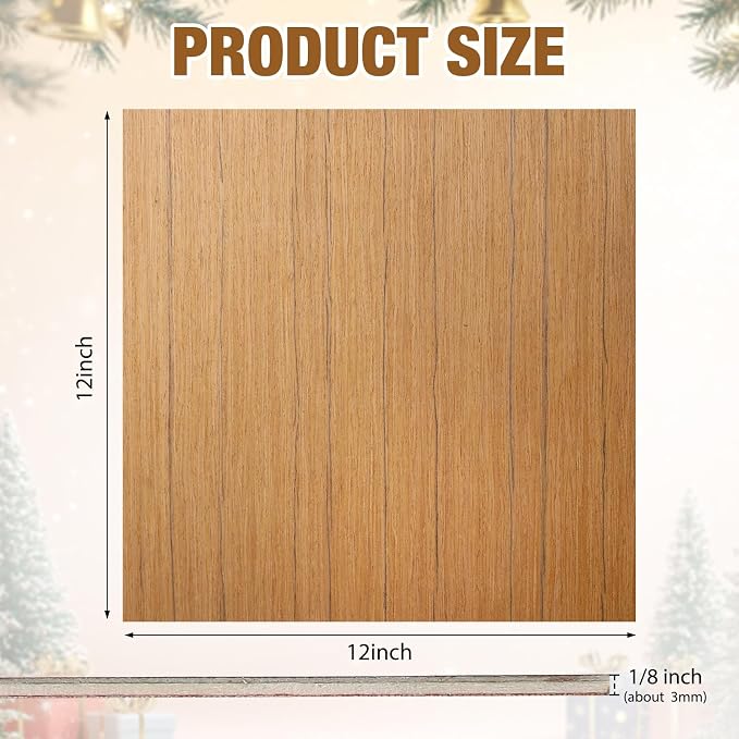 24 Pcs Teak Wood Color Wood Sheets Plywood Board - Image 3