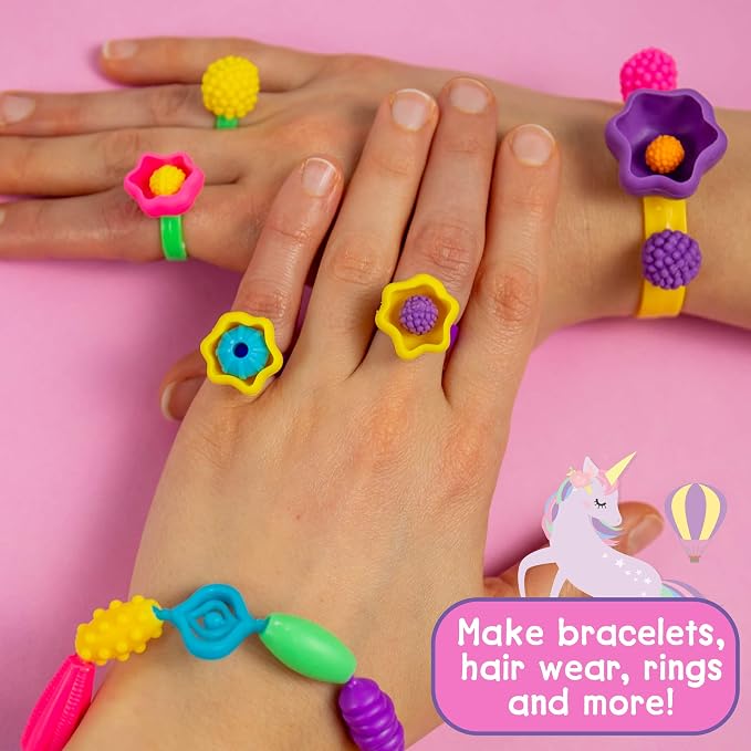Just My Style Make & Believe Unicorn Pop Beads, 500+ Snap-Together, Bead Kit - Image 4
