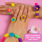 Just My Style Make & Believe Unicorn Pop Beads, 500+ Snap-Together, Bead Kit - Image 4