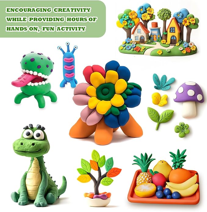 Air Dry Clay 80 Packs Foam Clay Air Dry Foam Clay - Image 5