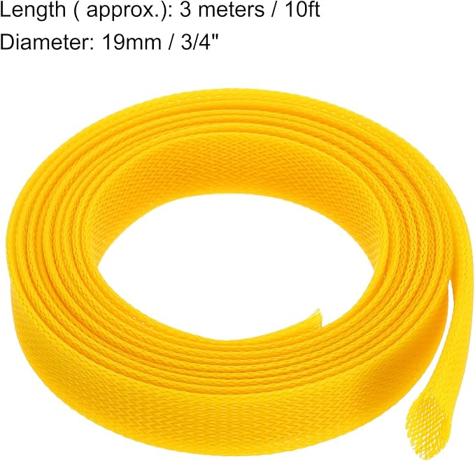 uxcell Expandable Sleeving, 1 3/16-inch 10ft Cable Sleeve - Image 3
