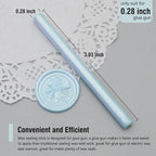 60pcs Wax Seal Sticks, Light Blue Sealing Wax Sticks, HOSEALING Glue Gun Wax - Image 4