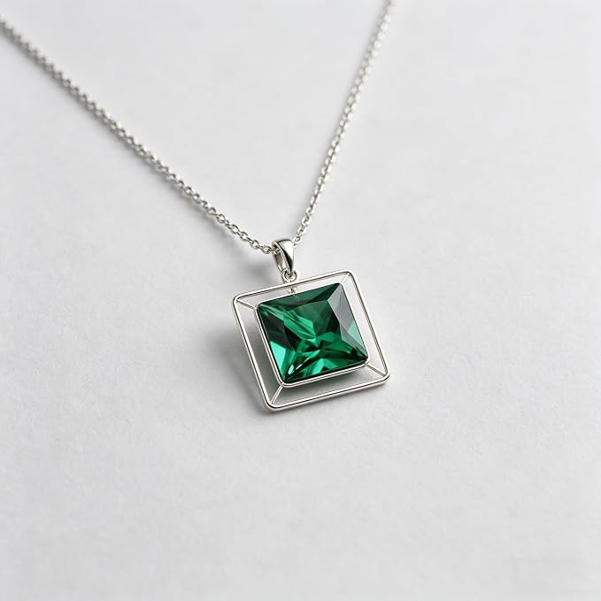 Emerald Green Color Cubic Zirconia Loose Beads Unset - Image 4