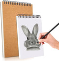 2 Pack Sketch Book, A4 A5 Spiral Bound Sketch Pad 160GSM Sketchbook, Acid Free by FONTSATTY
