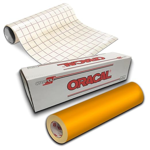ORACAL 651 Golden Yellow Gloss Permanent Vinyl – Weather-Resistant Roll by Orafol
