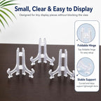 Artliving 3 Inch Acrylic Card Display Stands, Small Plastic Easels and - Image 2