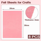 Luomorgo 8 Pcs 8 x 12 Inch Stiff Felt, 2mm Thick, - Image 4
