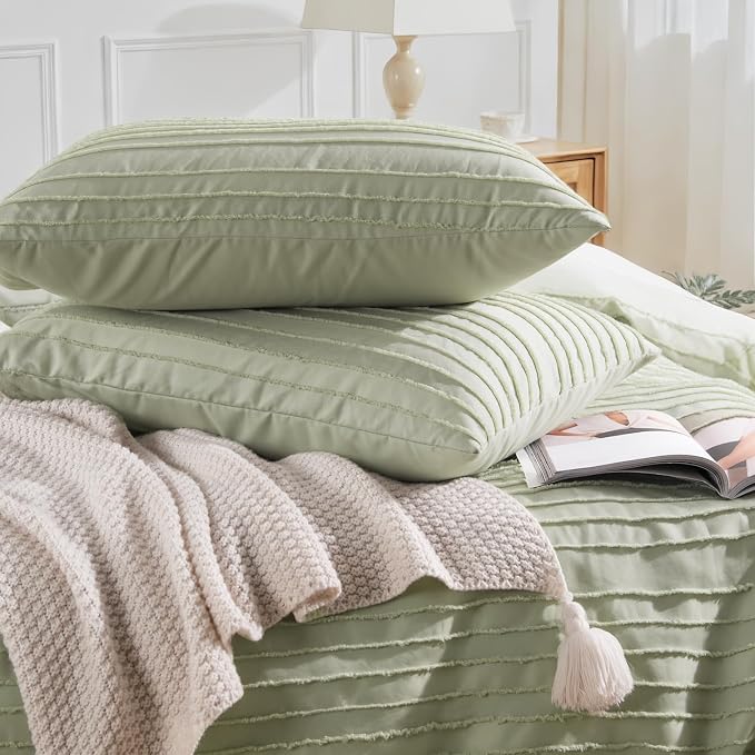 NEXHOME PRO Duvet Cover King, 3 Pieces Boho Tufted Duvet Cover Set, Soft and - Image 6