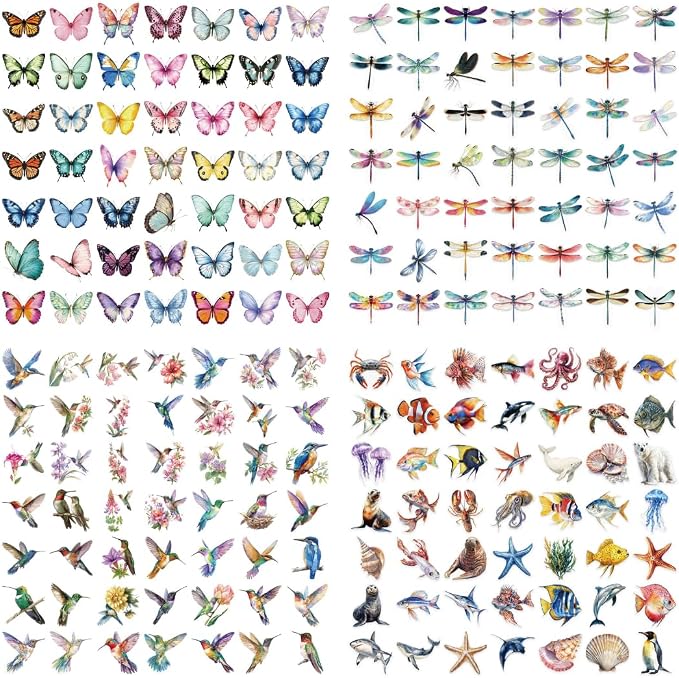200 Pcs Clear PET Stickers by Esland