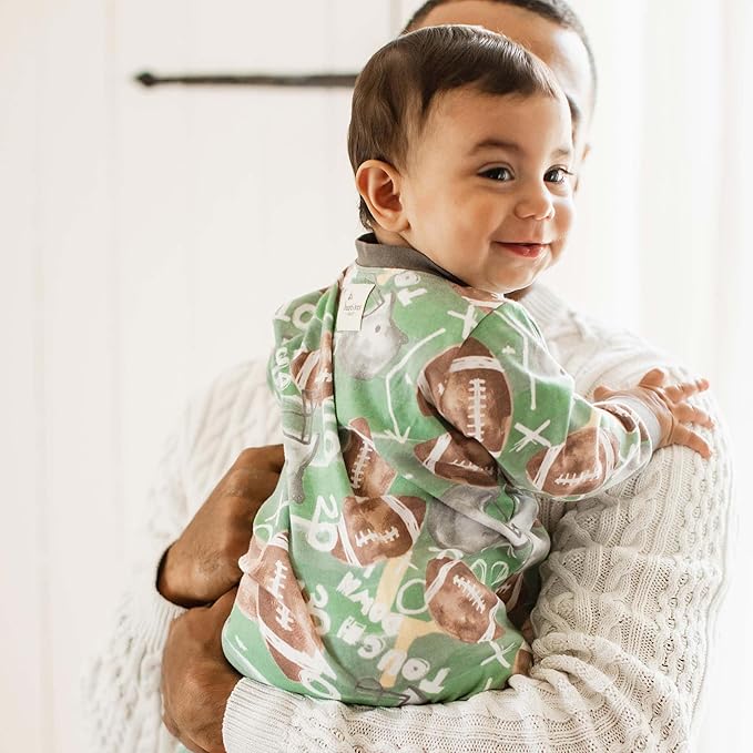 Burt’s Bees Baby Boys' One-Piece Sleep and Play 100% Organic Cotton PJs