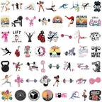 55 pcs Fitness Gym Workout Stickers, Motivational Weightlifting Yoga Exercise - Image 2