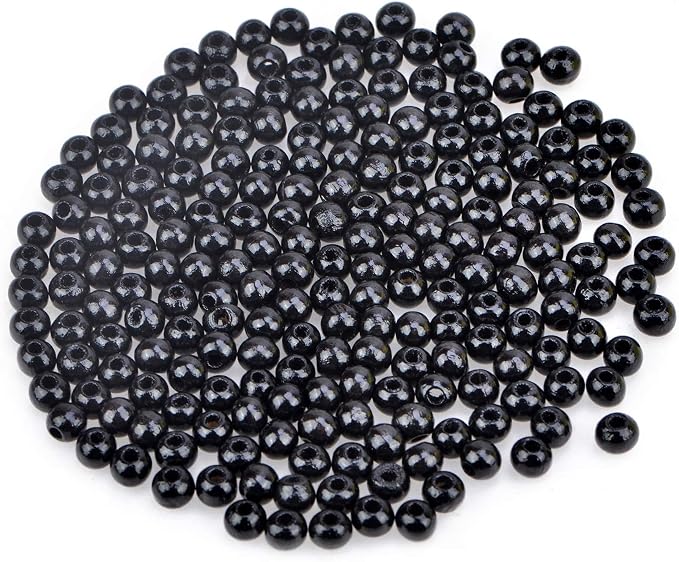 AD Beads Wood Spacer Loose Wooden Craft Beads Big Hole Beads Assorted by ADBeads