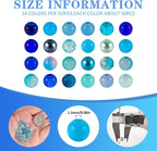 XSEINO About 1200PCS 6mm Glass Beads Bracelet Making Kit, 24 Assorted Dreamy - Image 2