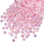 qiipii 380PCS 8mm Light Pink AB Half Round Pearls by qiipii