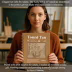 SuFly Toned Tan Sketch Pad, 8 1/2 x 11 Sketchbook, 60 Sheets - 90lb/150gsm - Image 8