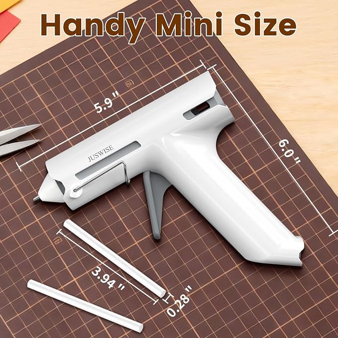 Cordless Hot Glue Gun and 20 Sticks Set, Fast Preheating, Mini Size | 2200mAh - Image 4
