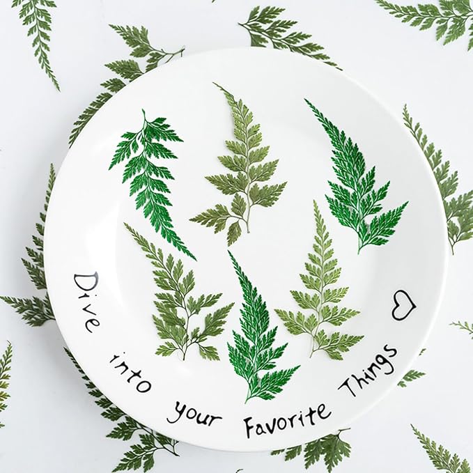 48 Pcs Dried Pressed Flowers Leaves Ferns by TopFunny