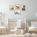 5x5 Picture Frames Set of 4 Vintage Photo Frame, Rustic Retro Photo Frame - Image 4