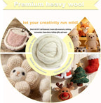 Wool Roving-3.5oz Needle Felting Wool, Soft Multi-Color Wool Fiber, Perfect - Image 3