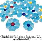 Esweny 12 Flower Stained Glass Mosaic Tiles - Image 2