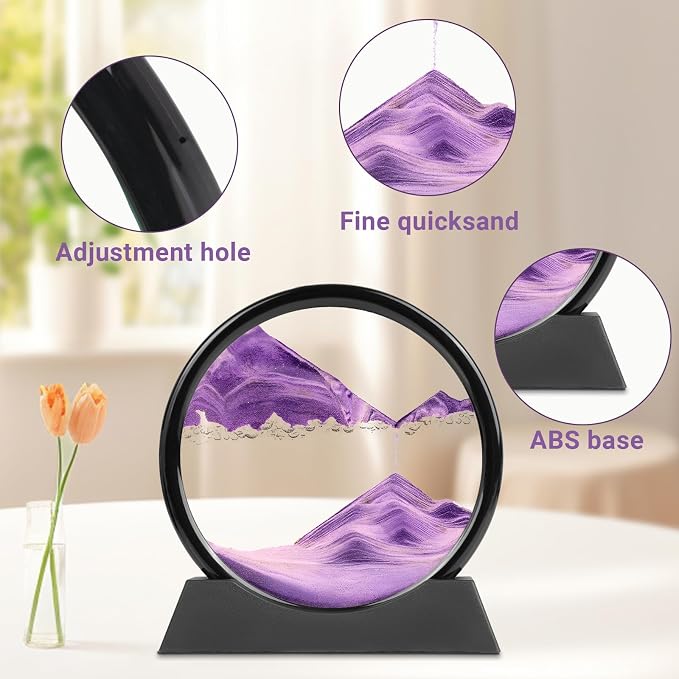 Meeitec Moving Sand Art, 3D Liquid Motion Deep Sea Sandscape Color Quicksand - Image 6