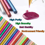 Ewparts Glitter Glue Sticks 14 Colors 84 Pack - Image 3