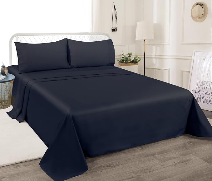 Flat Sheet Only 2 Pack, Full Size 400 Thread Count 100% Egyptian Cotton Flat - Image 5