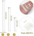 400 PCS 30mm 50mm 70mm Mixed Length Ball Pins - Image 2