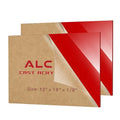 Red Acrylic Sheet 12" x 16" x 1/8" Thick, ALCCIFI 2 Pack Opaque Glossy Cast Red by AcrylicSheets