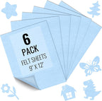 IONTACH 9" X 12" Soft Felt Sheets 1.6mm Thick | Felt Fabric by IONTACH