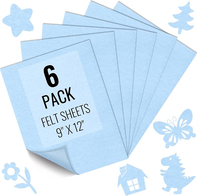 IONTACH 9" X 12" Soft Felt Sheets 1.6mm Thick | Felt Fabric by IONTACH