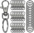 100 Pcs Keychain Hooks with Key Rings, Keychain Clip Hooks with Rings by Segauin