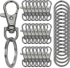 100 Pcs Keychain Hooks with Key Rings, Keychain Clip Hooks with Rings by Segauin