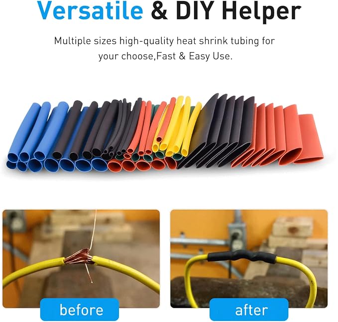 Nilight - 50005R Heat Shrink 2:1 Electric Insulation Tube Kit 45mm Flame - Image 7