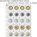 220 Pockets Coin Binder Collection Supplies Pages, Standard 9 Hole Coin - Image 4