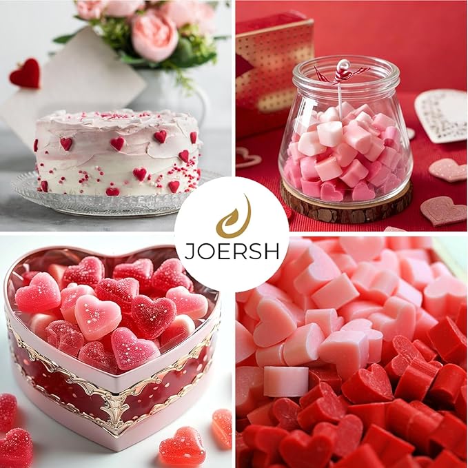 JOERSH Heart Candy Molds, 220 Cavities, Non Stick, - Image 7