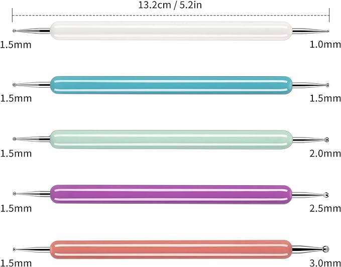 5 Pcs Pattern Tracing Stylus, Ball Embossing Stylus - Image 2