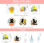 Zhenqing 3-Piece Black Cat Cross Stitch Kit - Image 4