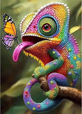 Lxmsja Chameleon Diamond Art Kits by Lxmsja