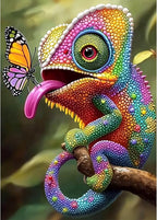 Lxmsja Chameleon Diamond Art Kits by Lxmsja